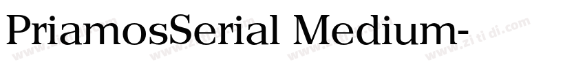 PriamosSerial Medium字体转换 PriamosSerial Medium字体转换